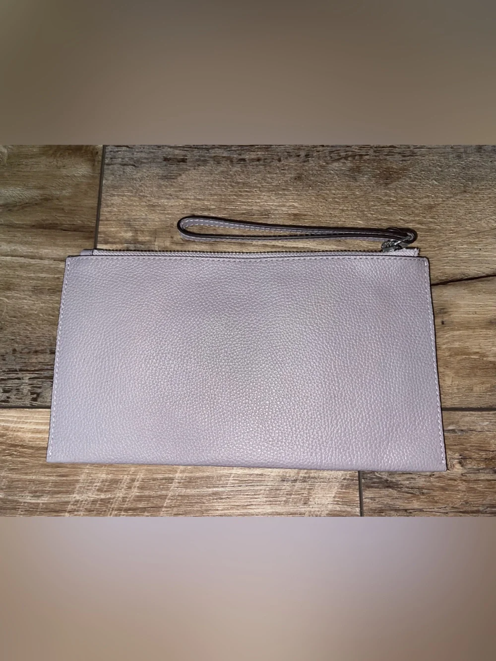 Michael Kors Women's Lilac Clutch Bag Bedford Purple Leather Lavender